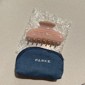Parke Sunrise Hair Clip with Denim Pouch